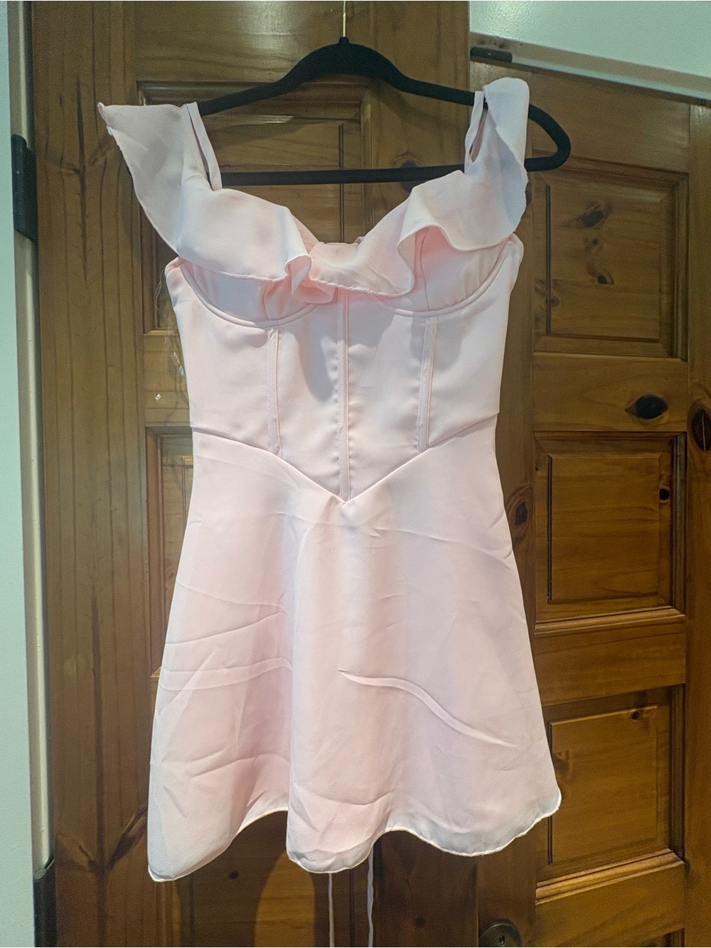 Windsor Light Pink Ruffle-Trim Chemise Slip
